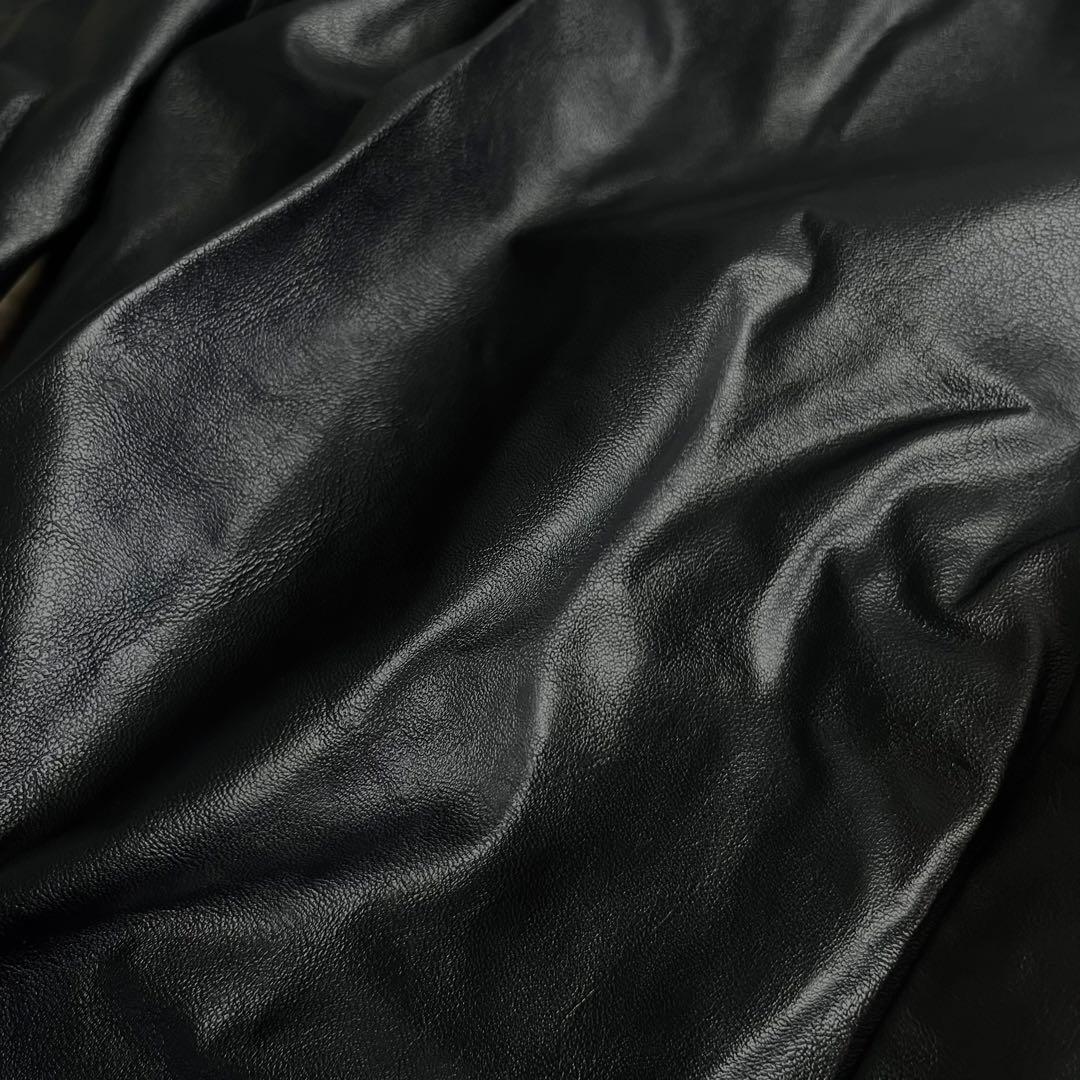 パンツ VEIN / SYNTHETIC LEATHER 1TUCK TROUSERS