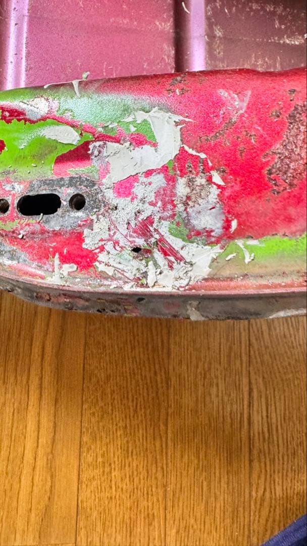 バイク用燃料タンク シルバー/グリーン