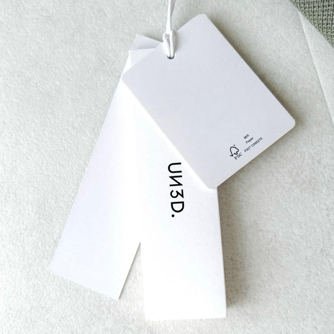 新品タグ付✨人気アンスリード　スクエアショルダーニットジャケット　ダブル　コート