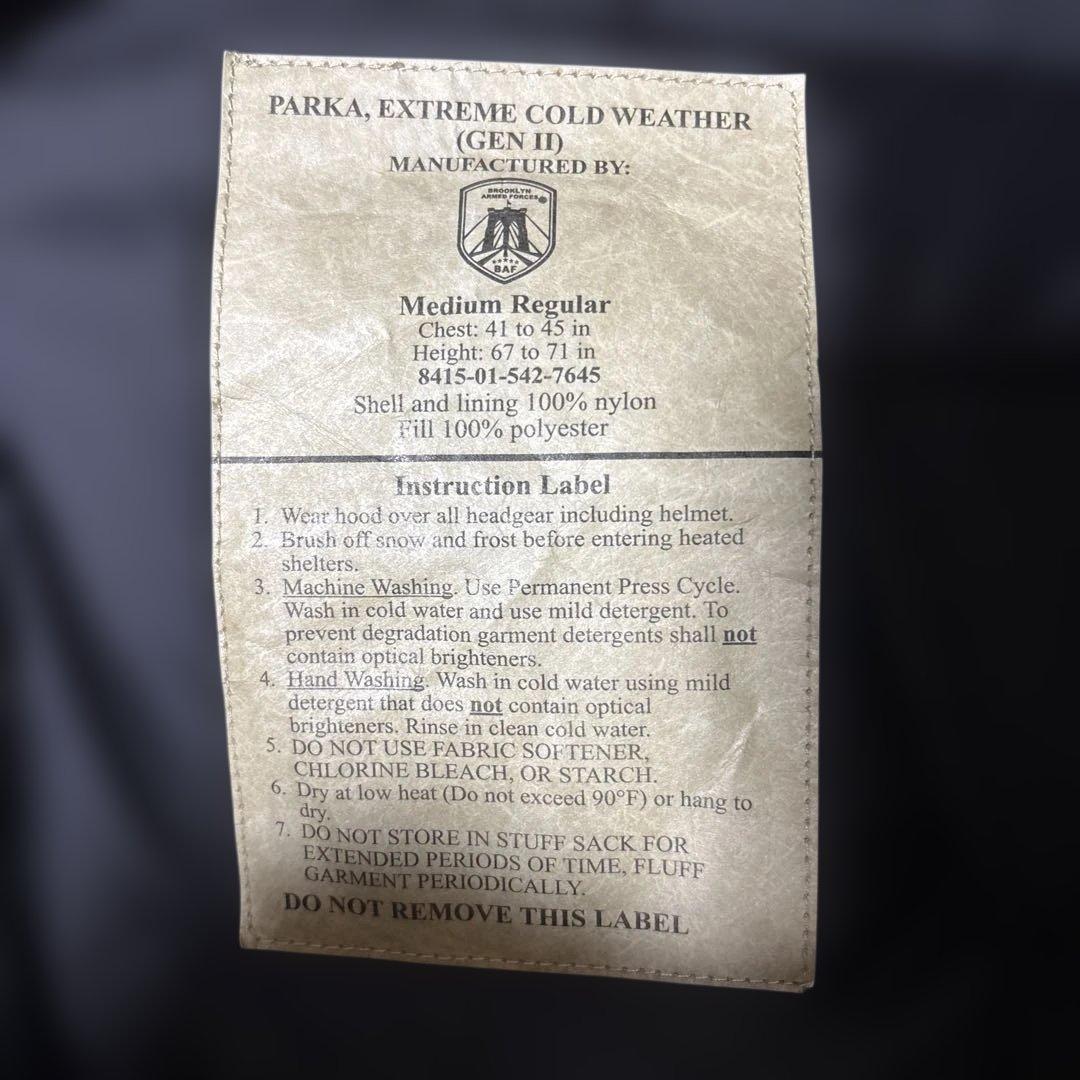 BAF社PCU LEVEL7 TYPE2 MONSTER PARKA M