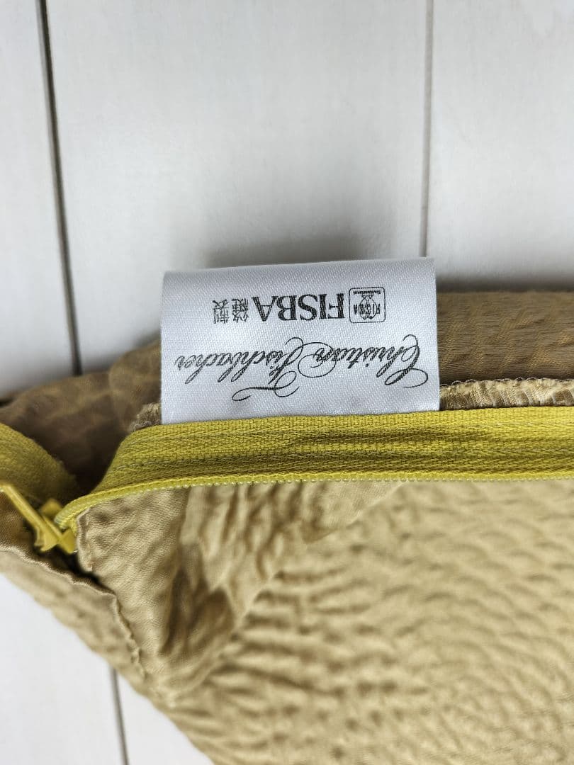 FISBA クッションカバー3点 高級感 シルク混 展示品(L-2507WE3)