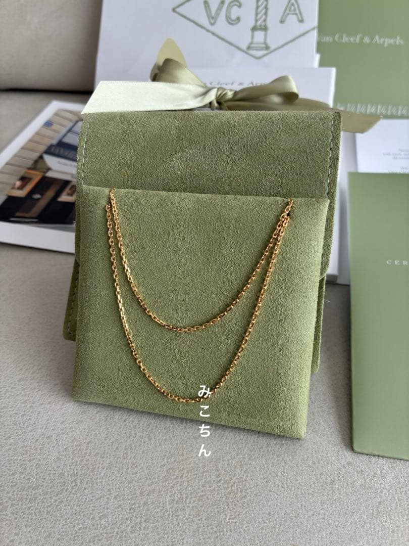 新品箱付VanCleef&Arpels ヴァンクリーフフォルサチェーン70 ＋5
