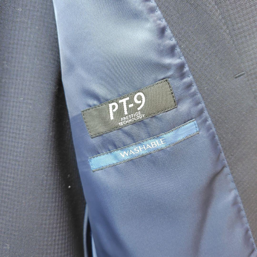 【美品】洋服の青山　PT-9 ネイビー スーツ 　ＹＡ5