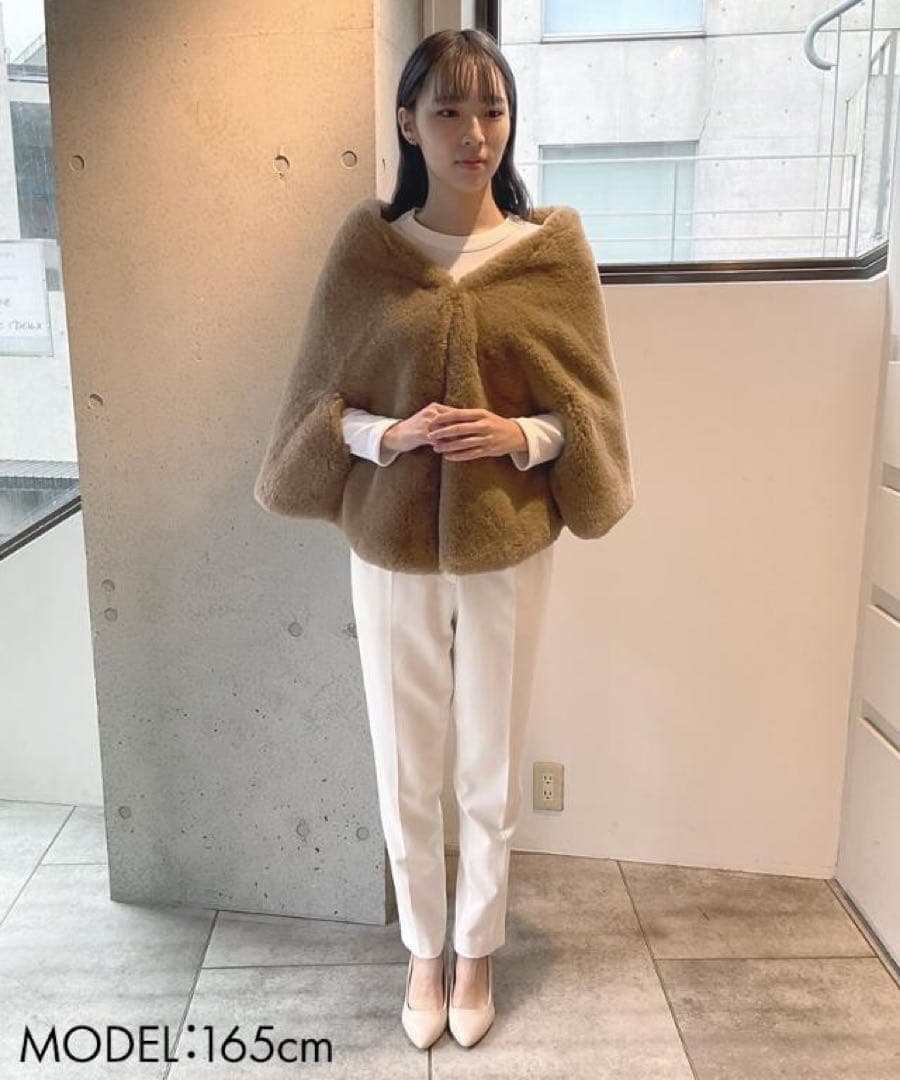 JENNE リッチボリュームファーケープ新品