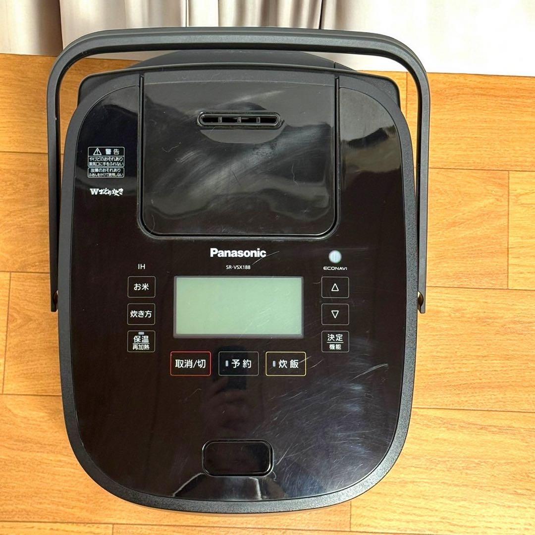 パナソニック SR-VSX188 K 炊飯器 1升 Wおどり炊き 可変圧力IH式