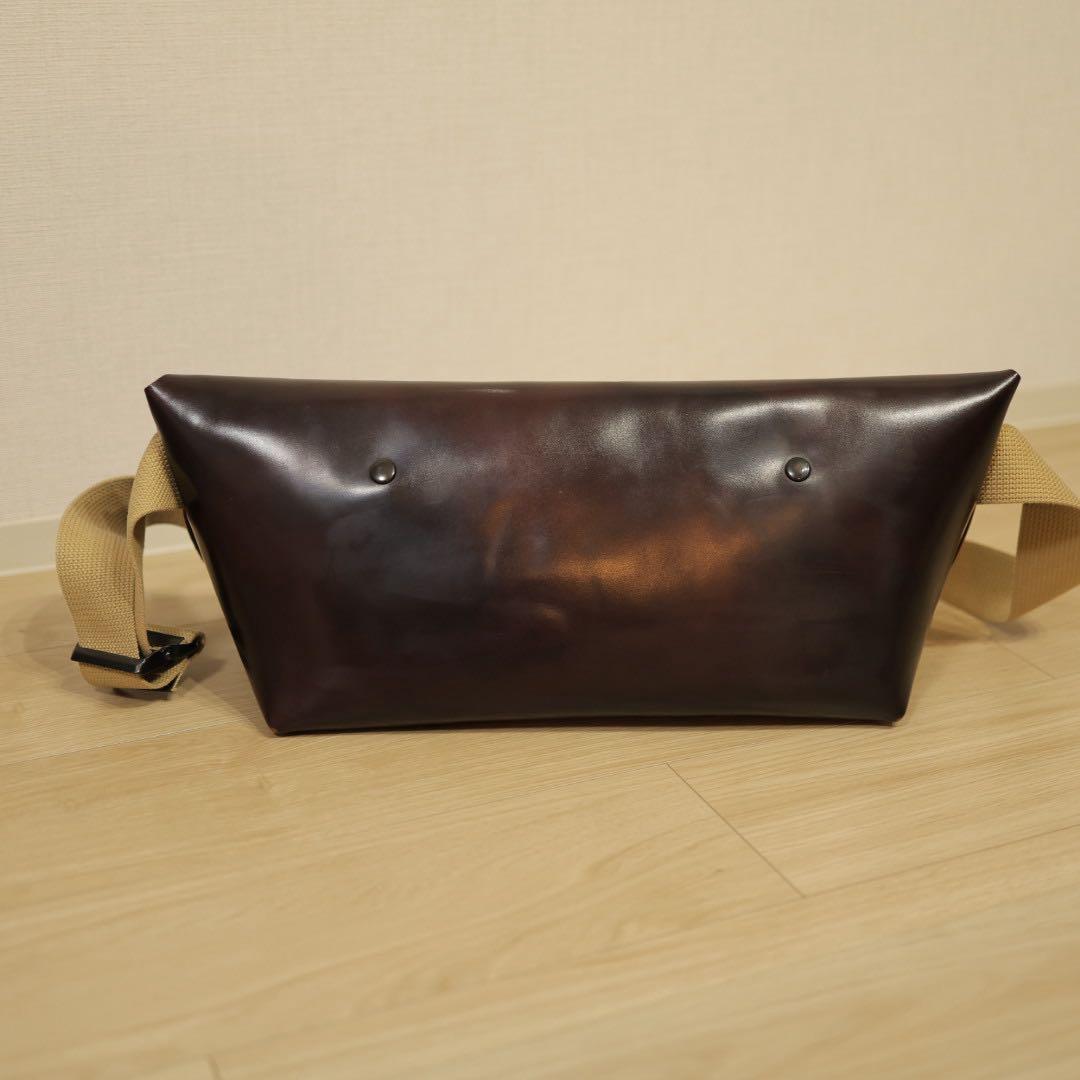 uni&co メッセンジャーバッグ ダークブラウン系 使用少