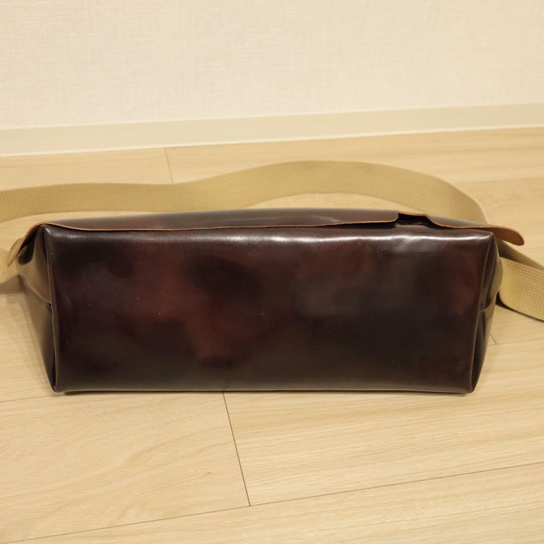 uni&co メッセンジャーバッグ ダークブラウン系 使用少
