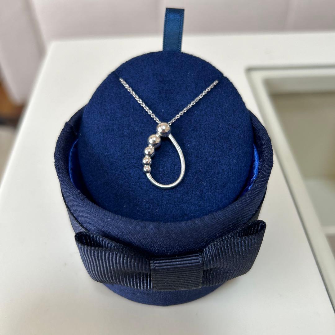 ジョージジェンセン　シルバーネックレス　ムーンライトグレープ