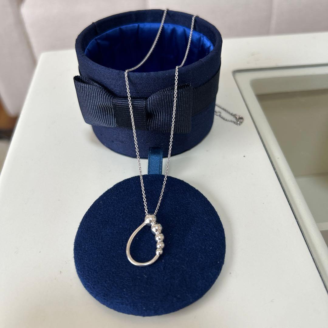 ジョージジェンセン　シルバーネックレス　ムーンライトグレープ