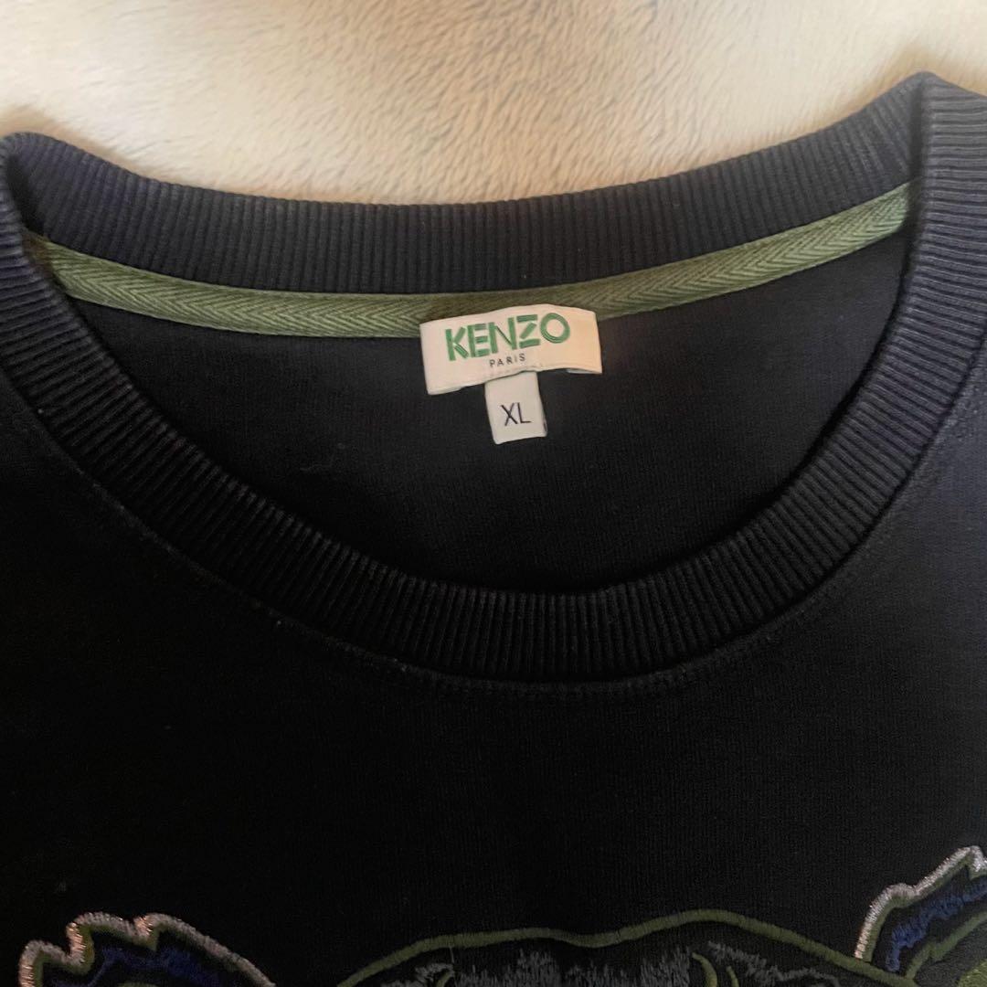 KENZO タイガー　刺繍　スウェット　XL 美品