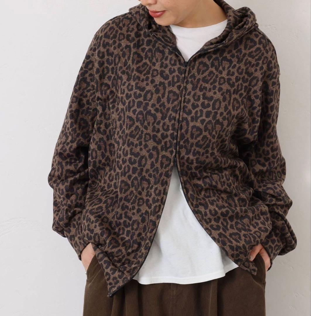 ジャーナルスタンダードラックス⭐︎レオパードフーディ ブラウン　新品