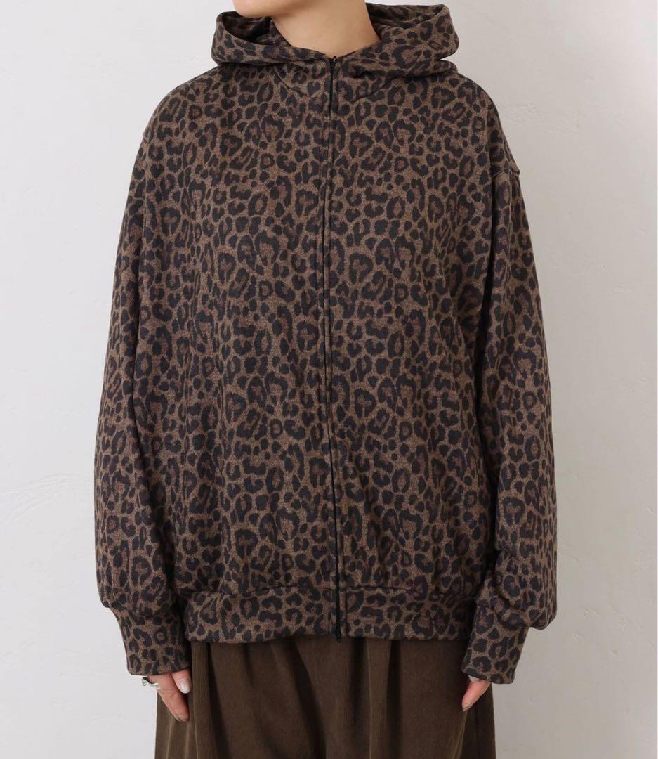 ジャーナルスタンダードラックス⭐︎レオパードフーディ ブラウン　新品