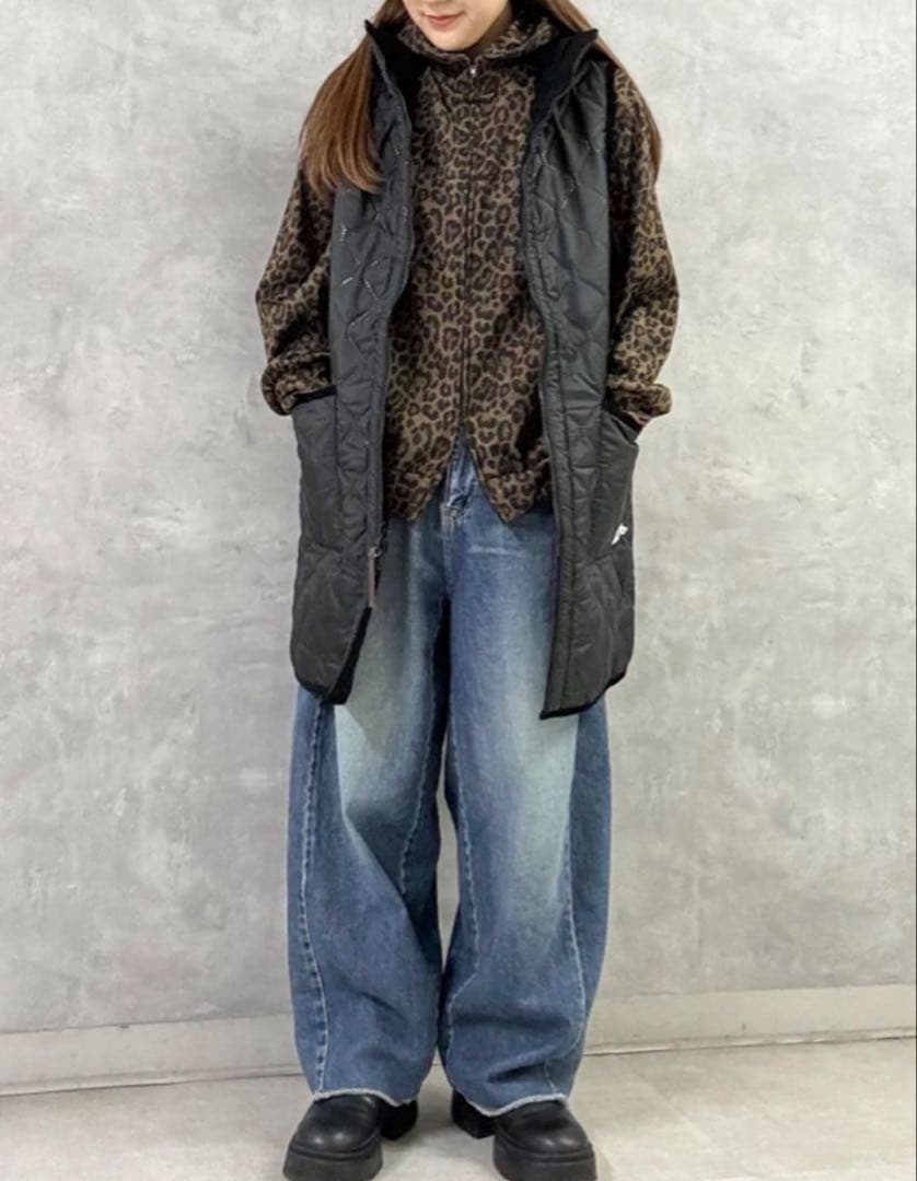 ジャーナルスタンダードラックス⭐︎レオパードフーディ ブラウン　新品