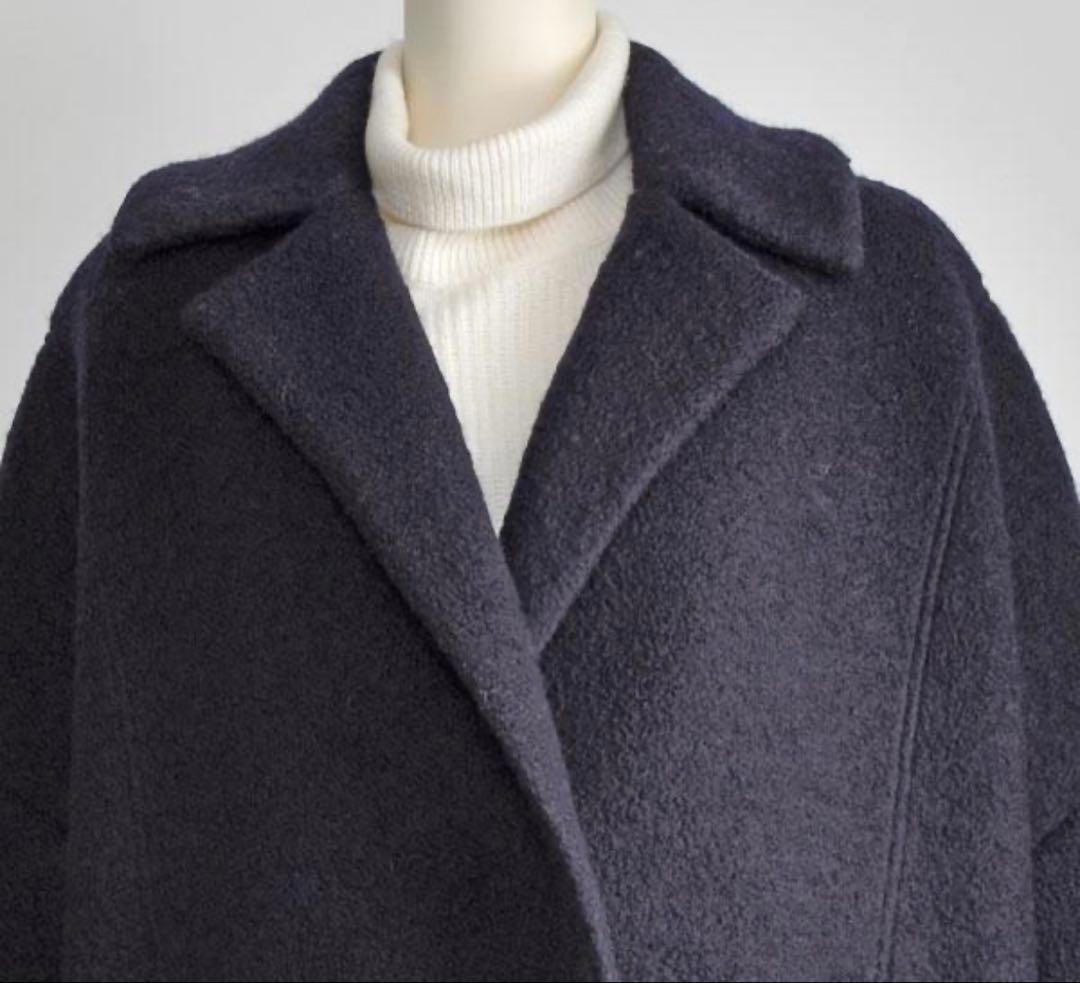 PASSIONE パシオーネ　コクーンシルエットウール混チェスターコート