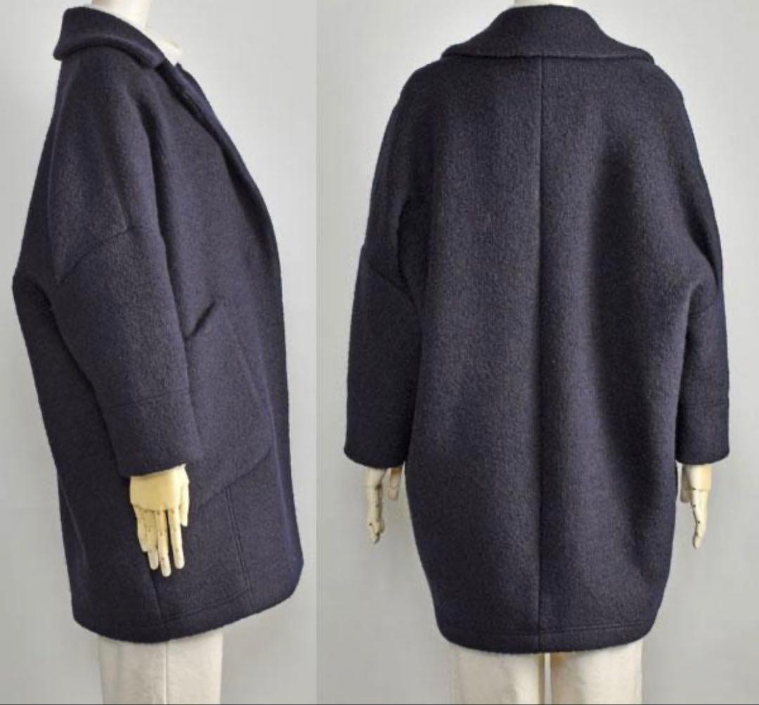 PASSIONE パシオーネ　コクーンシルエットウール混チェスターコート