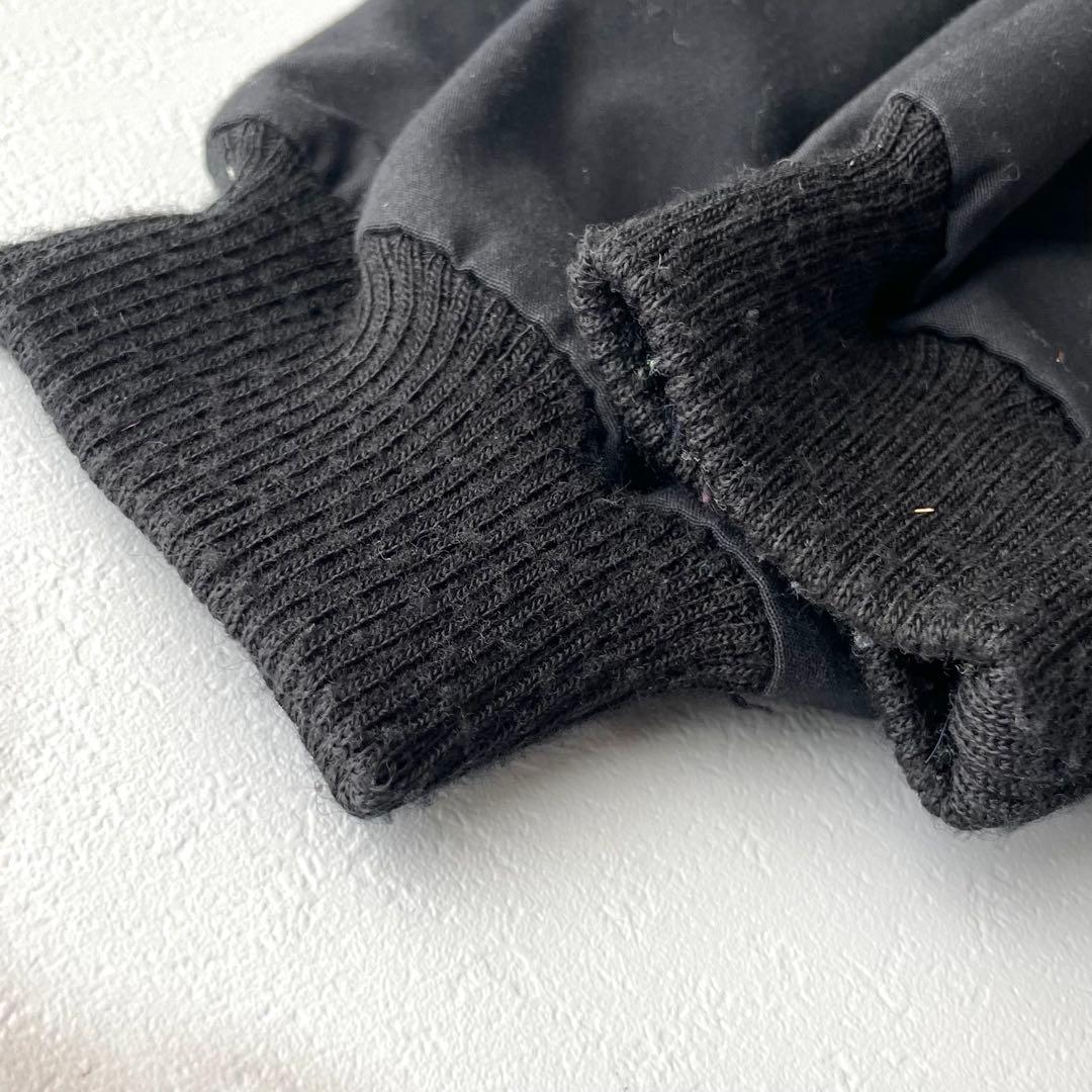 入手困難✨ イッセイミヤケデザインスタジオ ロングコート 銀ロゴ 黒色 80s