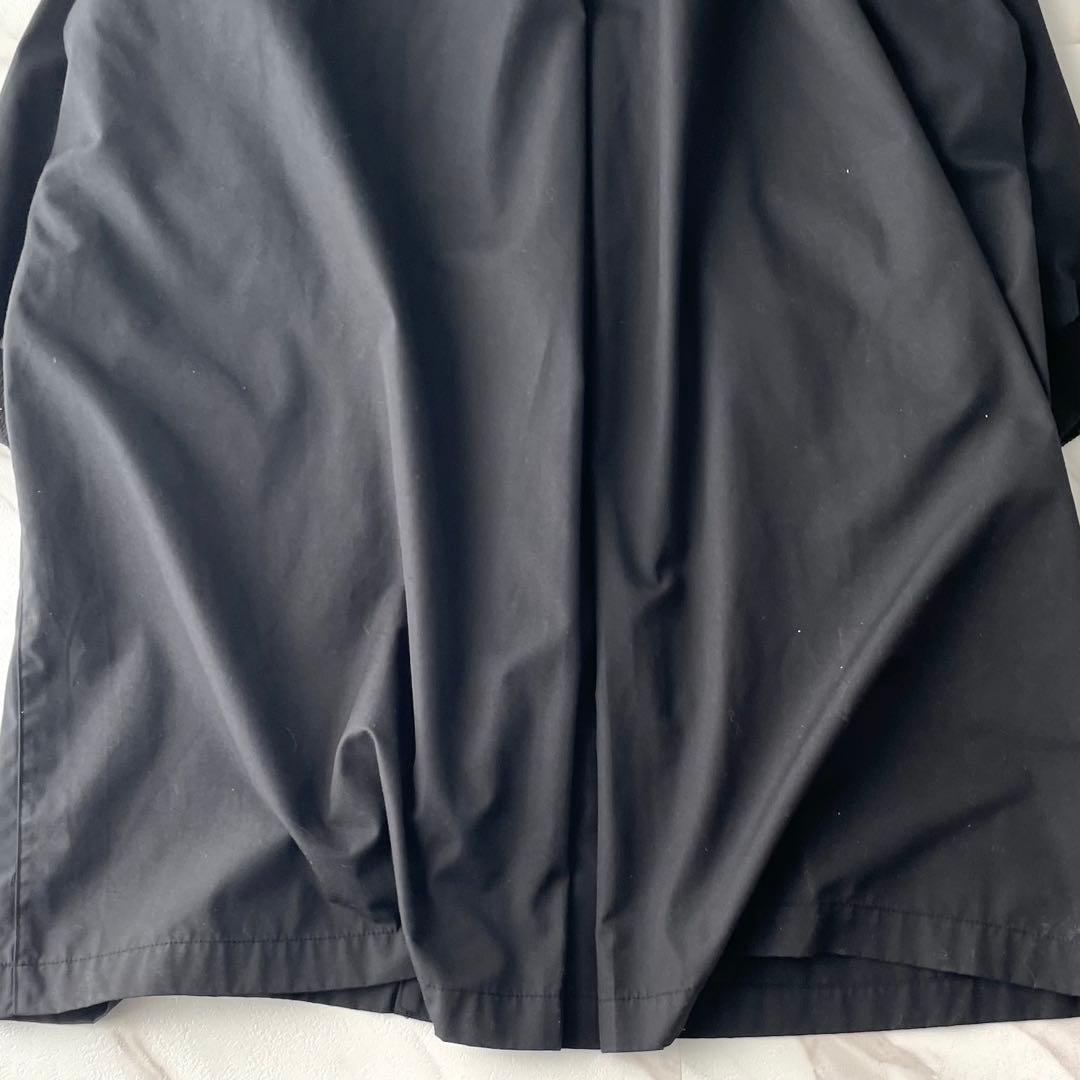 入手困難✨ イッセイミヤケデザインスタジオ ロングコート 銀ロゴ 黒色 80s