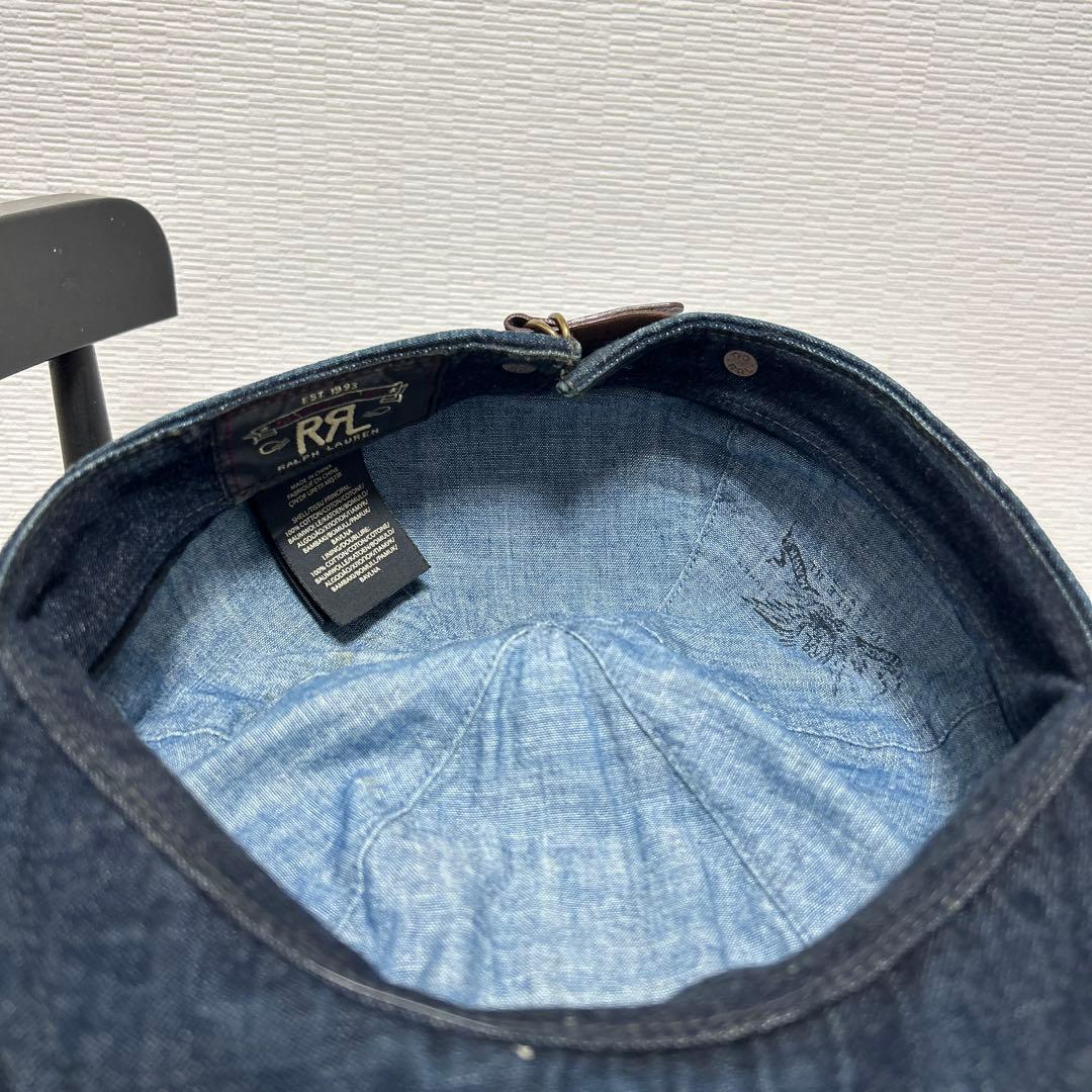RRL デニム　インディゴ　キャップ