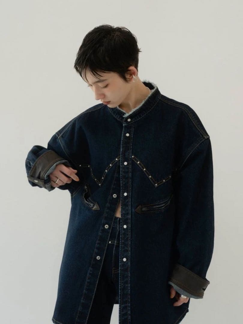 ジャケット・アウター Knuth marf western denim over shirt
