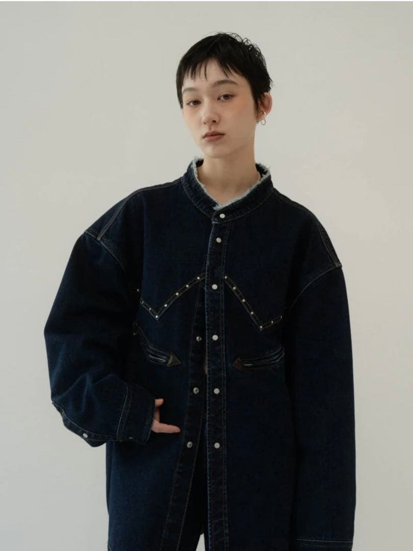 ジャケット・アウター Knuth marf western denim over shirt