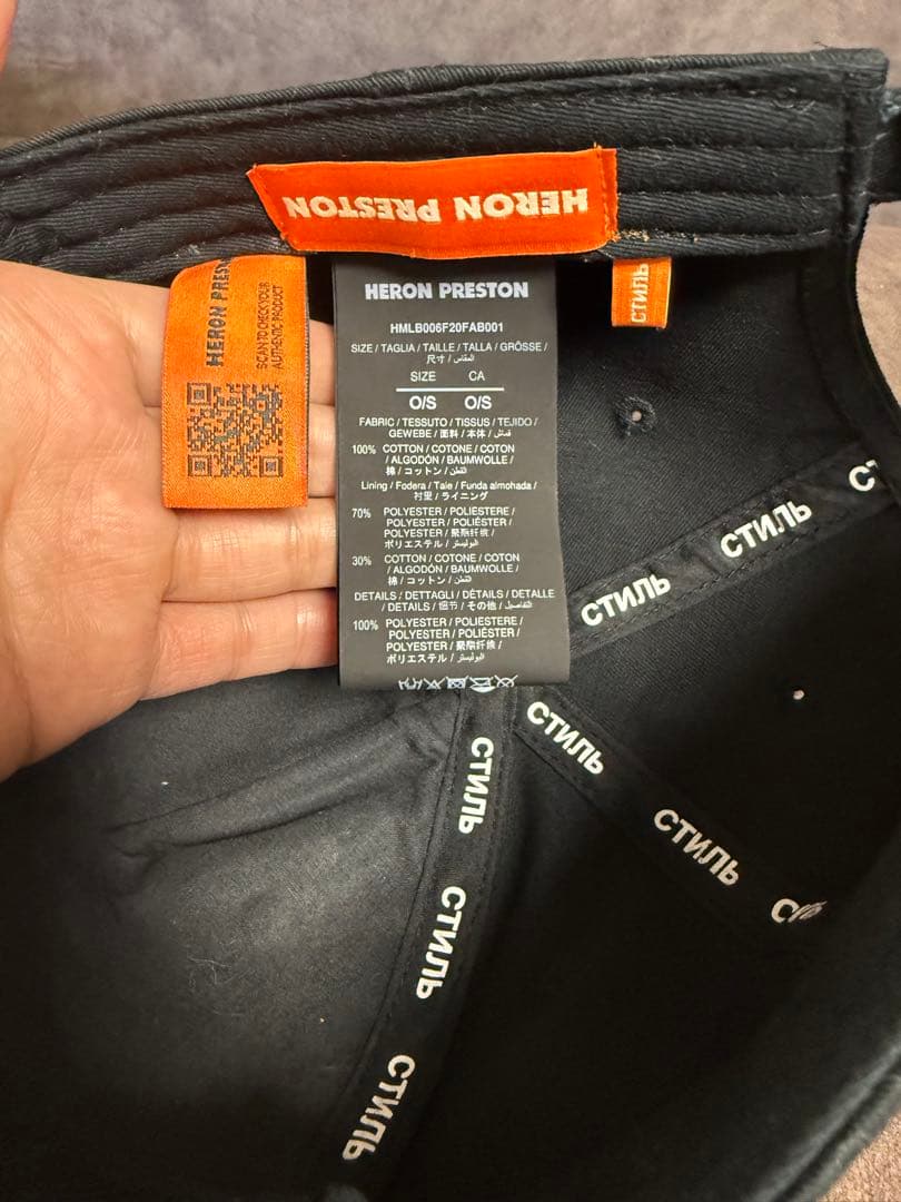 HERON PRESTON ブラックキャップ