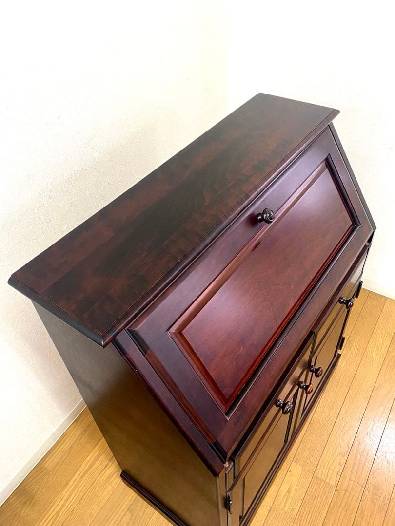 蝦夷民芸 えぞ ライティングデスク ビューロ 学習机 収納 机 デスク