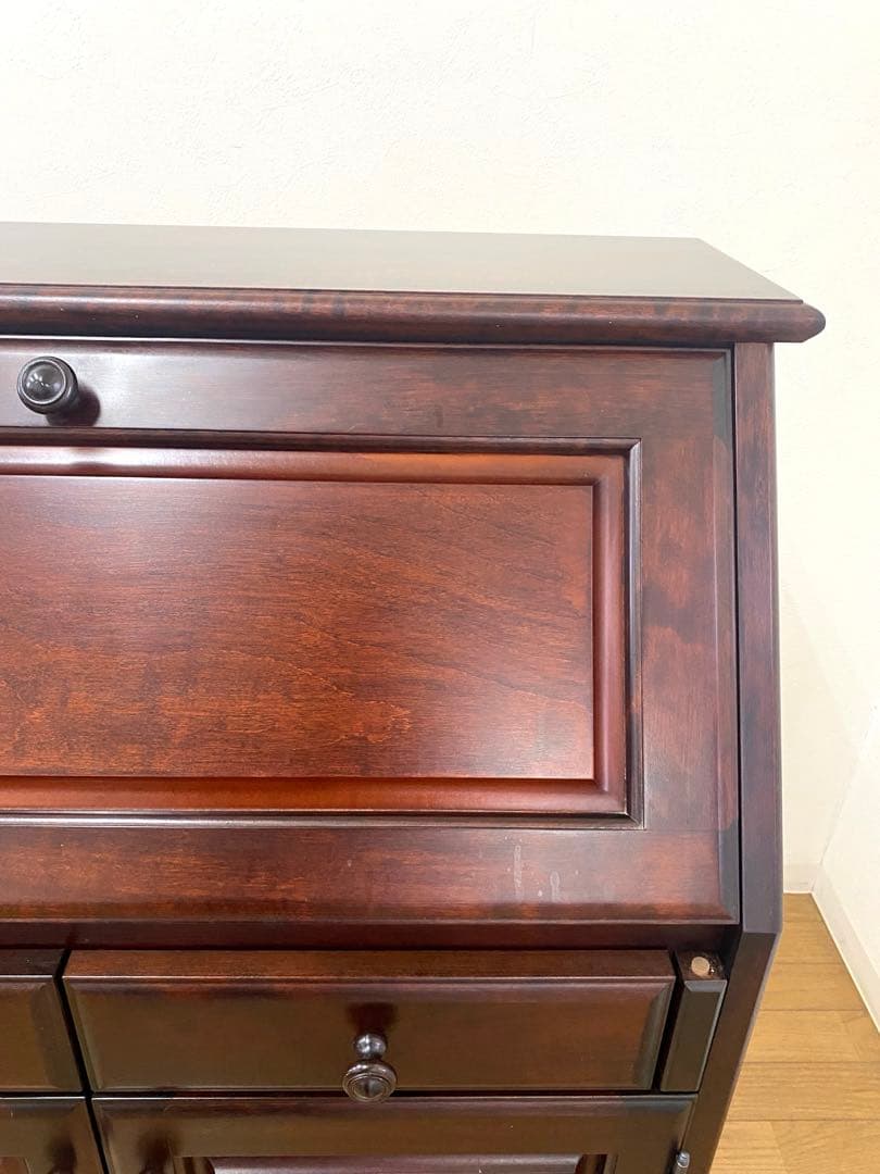 蝦夷民芸 えぞ ライティングデスク ビューロ 学習机 収納 机 デスク