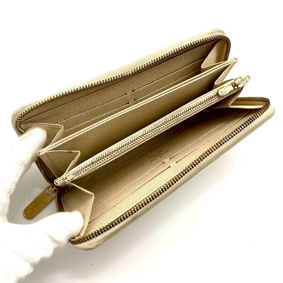 ルイヴィトン ダミエ アズール ジッピーウォレット ホワイト 長財布 71017