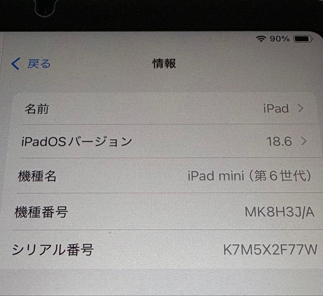 iPad mini（第6世代） 256GB Wi-Fi + Cellular