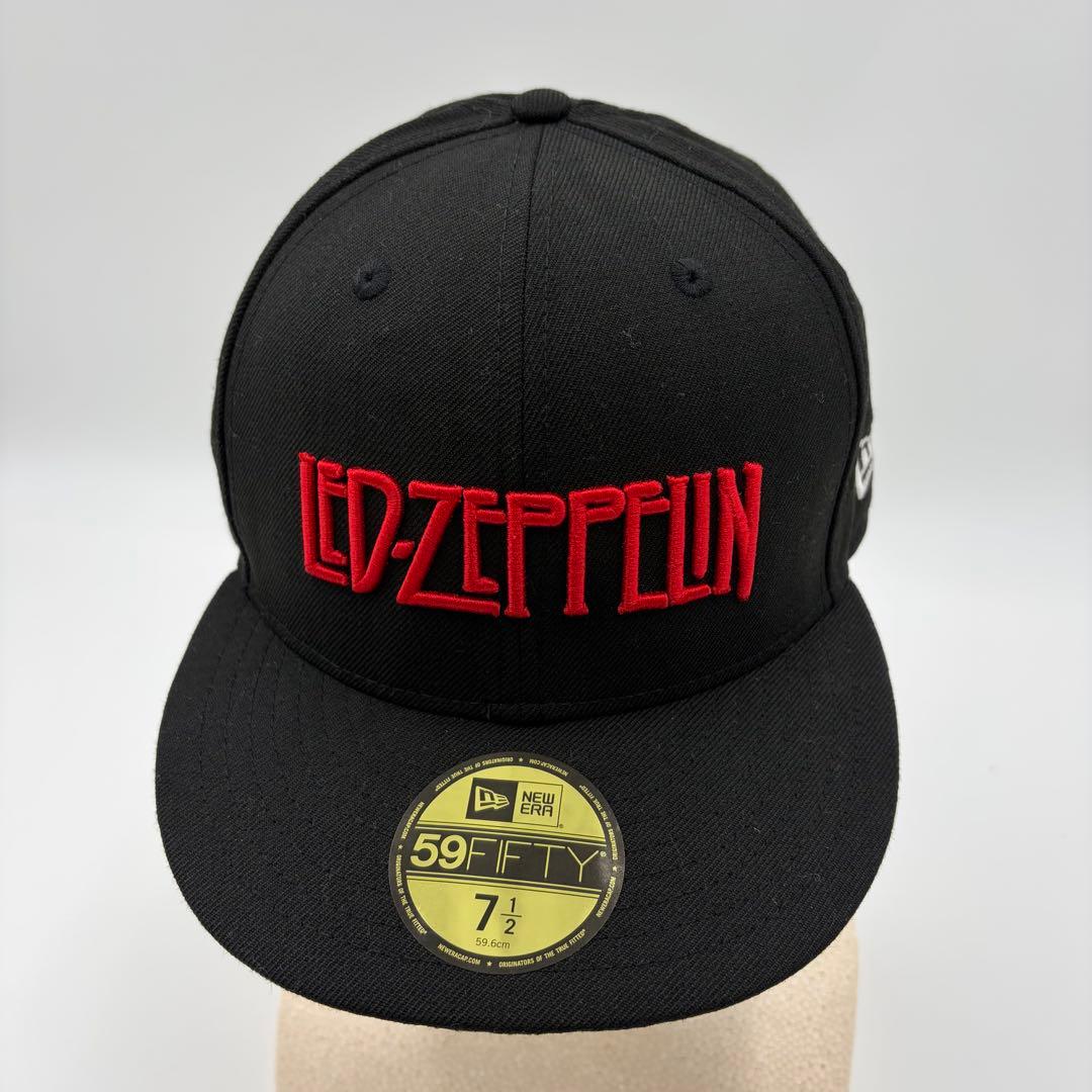 【NEW ERA】ニューエラ キャップ 希少 レッド・ツェッペリン 刺繍ロゴ