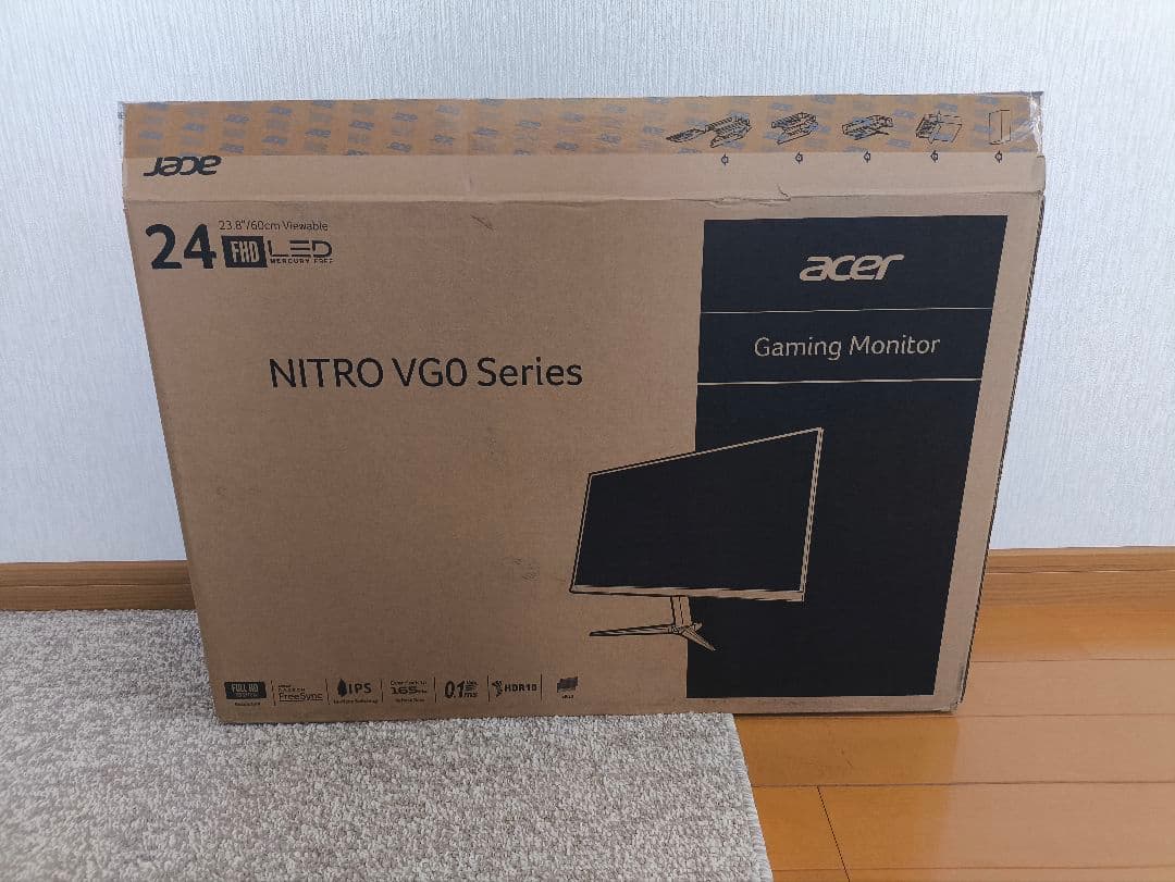 Acer ゲーミングモニター 23.8インチ IPS フルHD 165Hz