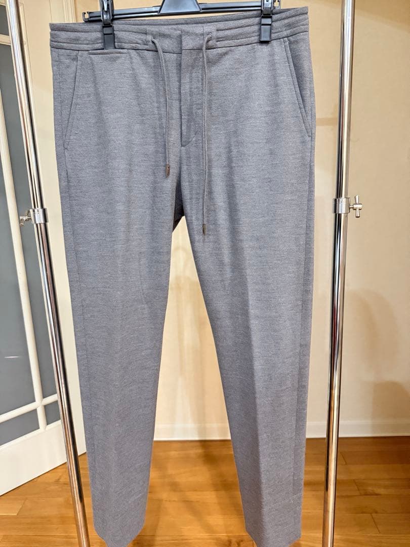 Ermenegildo Zegna グレー ウールスラックス 50