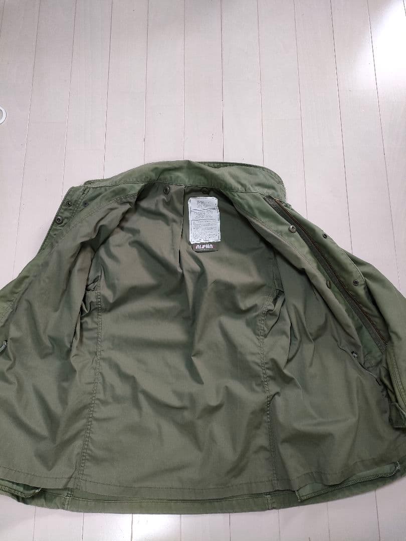M-65 80〜90s ALPHA社製 USA製 S/R 実物同規格 極美品