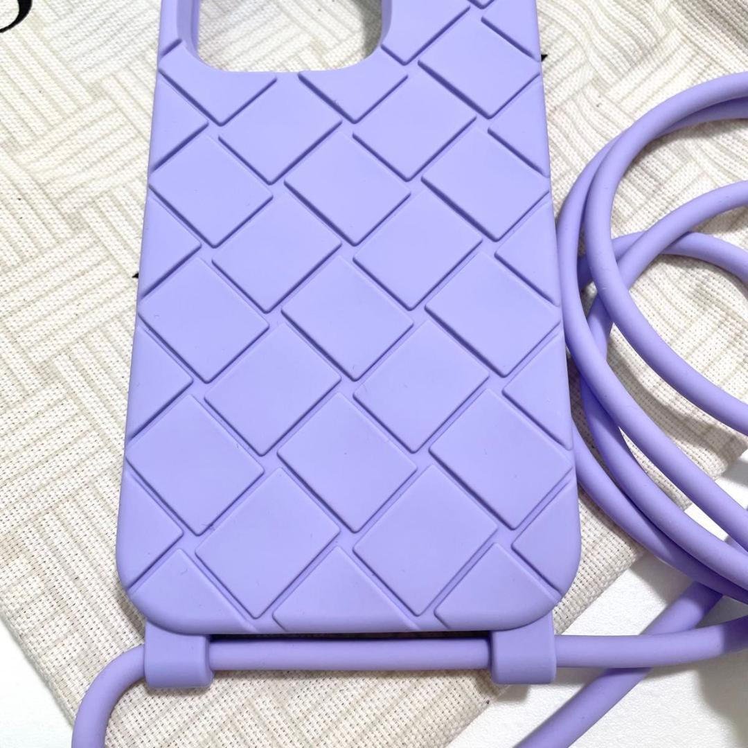 ボッテガヴェネタ iPhone14 Pro スマホケース パープル 新品未使用
