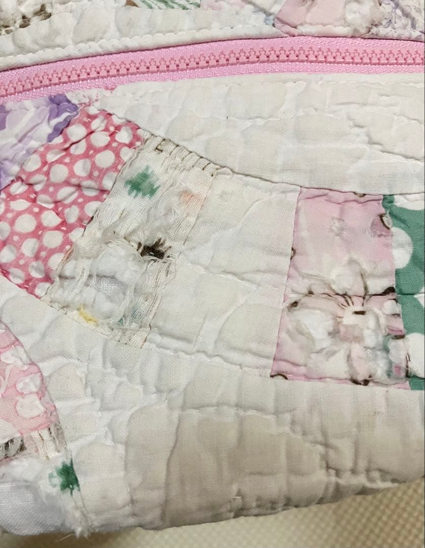 Mii様売約済 アンティークキルト キルティング ウエストバッグ パッチワーク