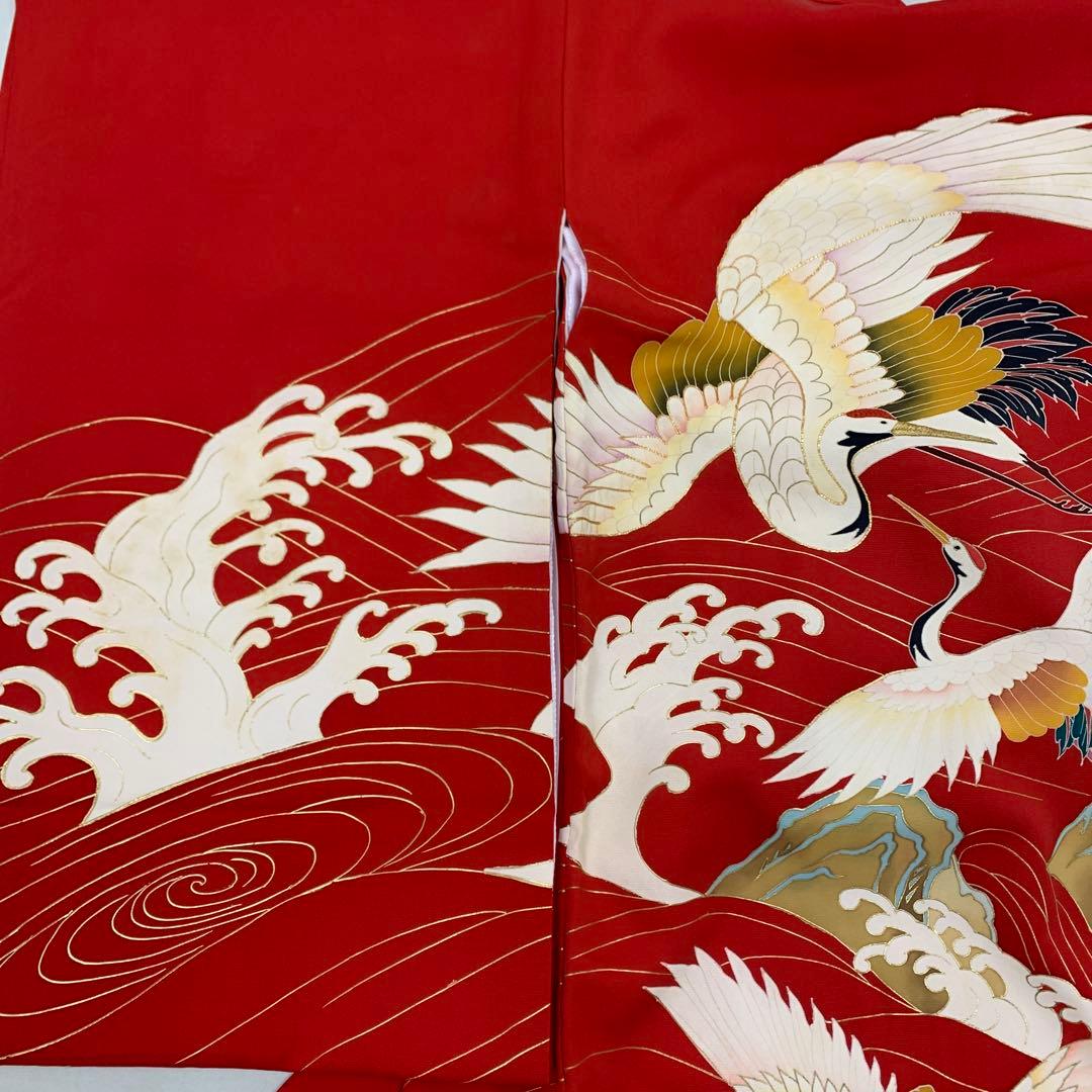 KOTE2　新品　最高級正絹産着京友禅手描き美術、特撰多色金刺繍入り、