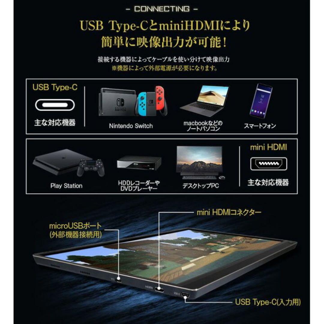 【新品未使用】15.6インチ　ポータブル　1920×1080 ゲーミングモニター