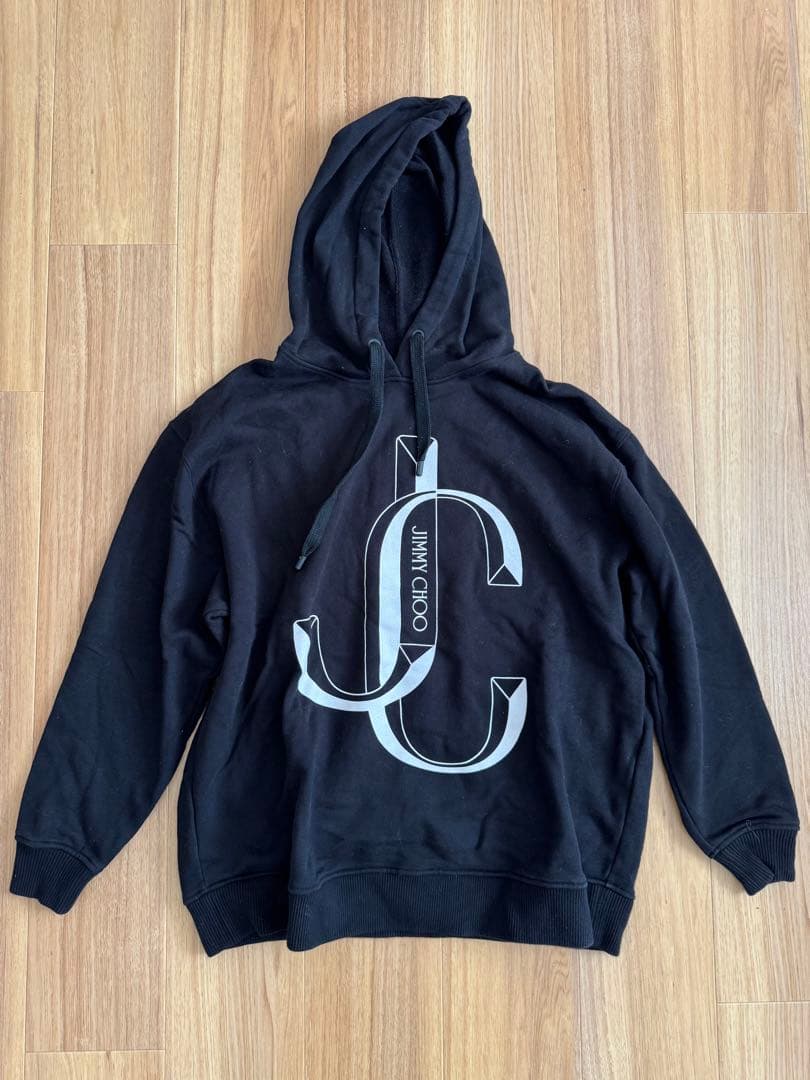 JIMMY CHOO ブラック パーカー S