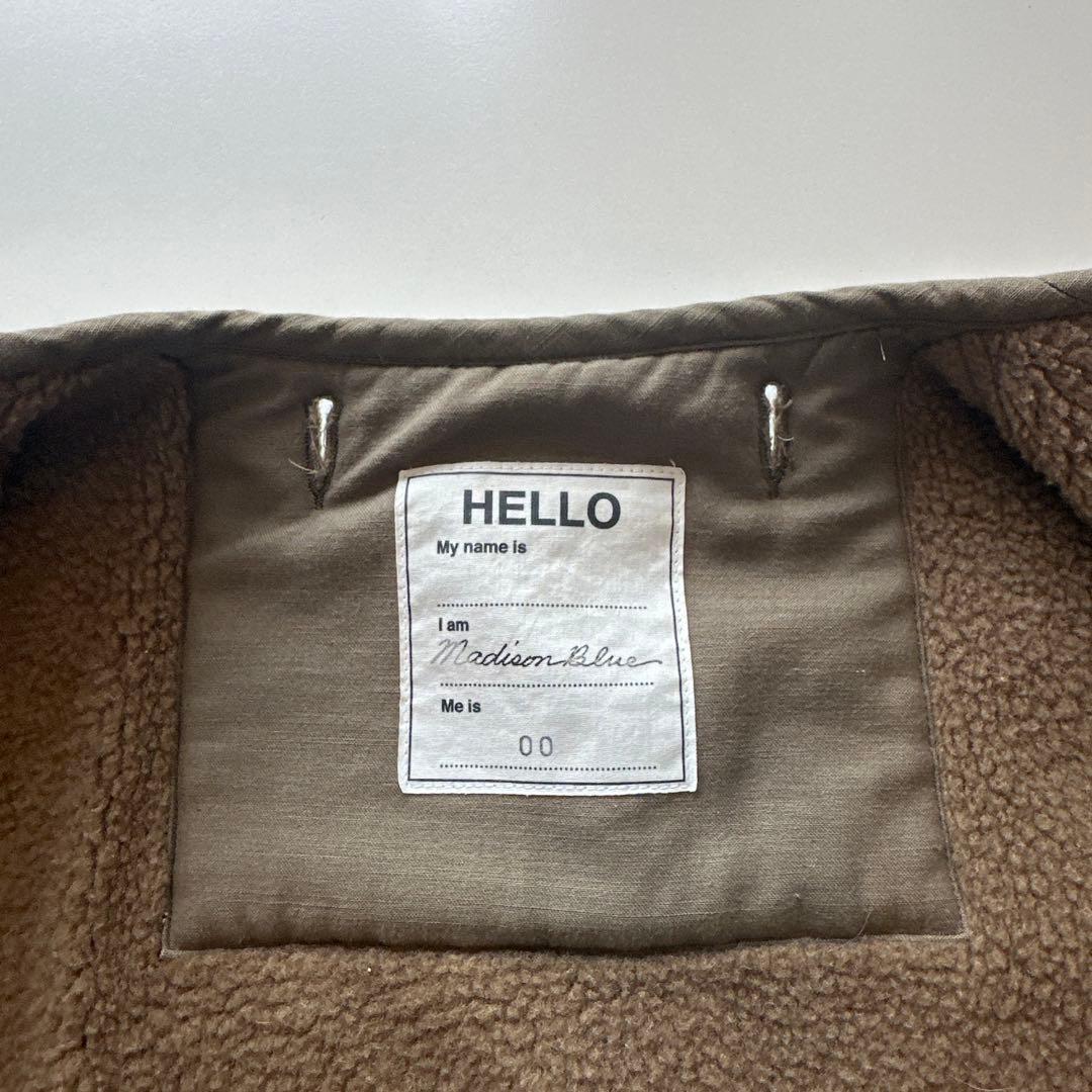 MADISON BLUEファー付きモッズコート