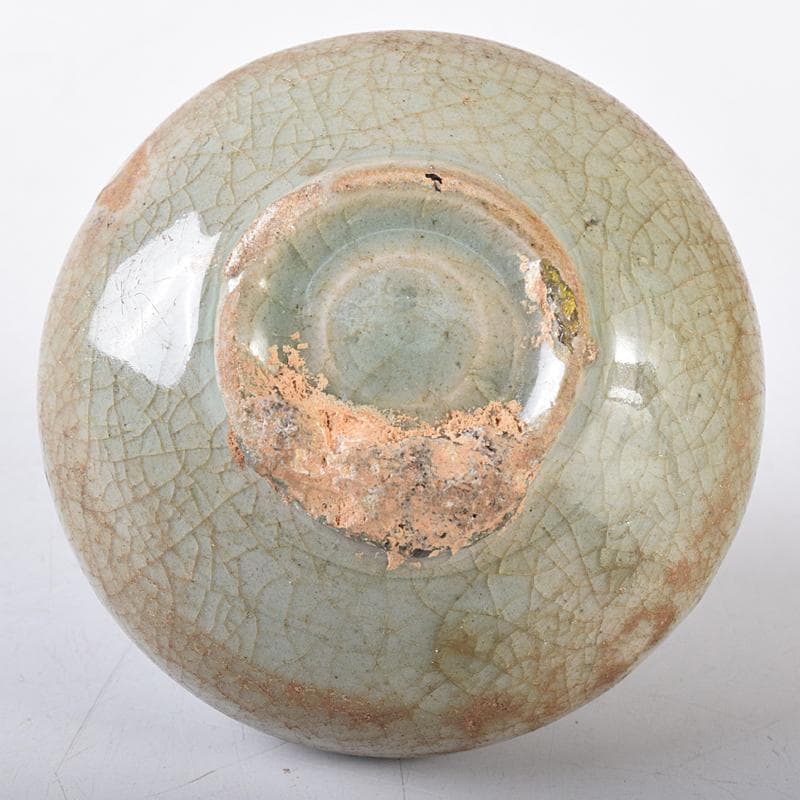 朝鮮美術　李朝　高麗青磁　小壷　油壷　C　R8575