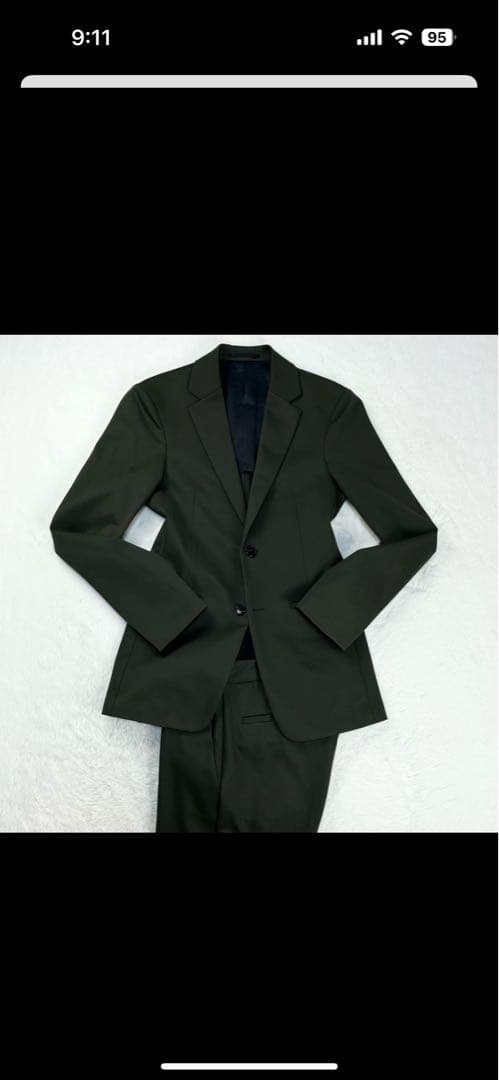 Theory ダークグリーン セミテックスーツ サイズ34