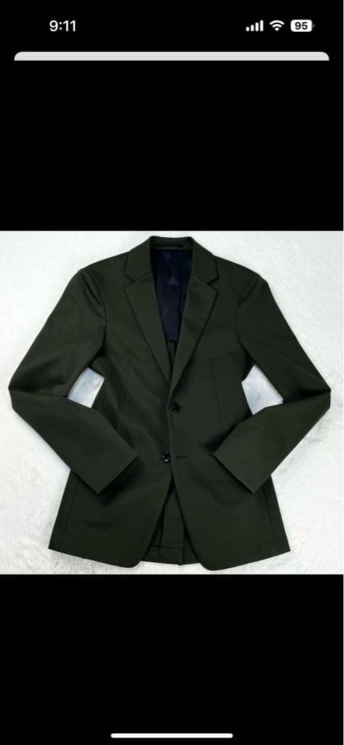 Theory ダークグリーン セミテックスーツ サイズ34