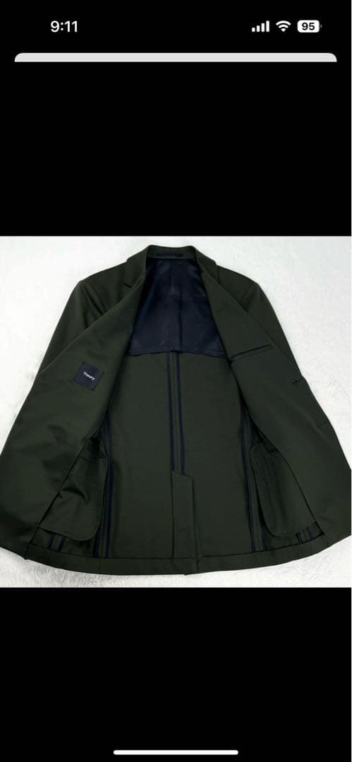 Theory ダークグリーン セミテックスーツ サイズ34