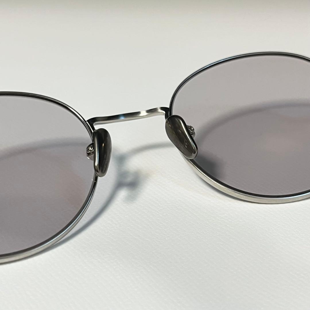 美品 kearny blake サングラス ライトグレーレンズ ラウンド