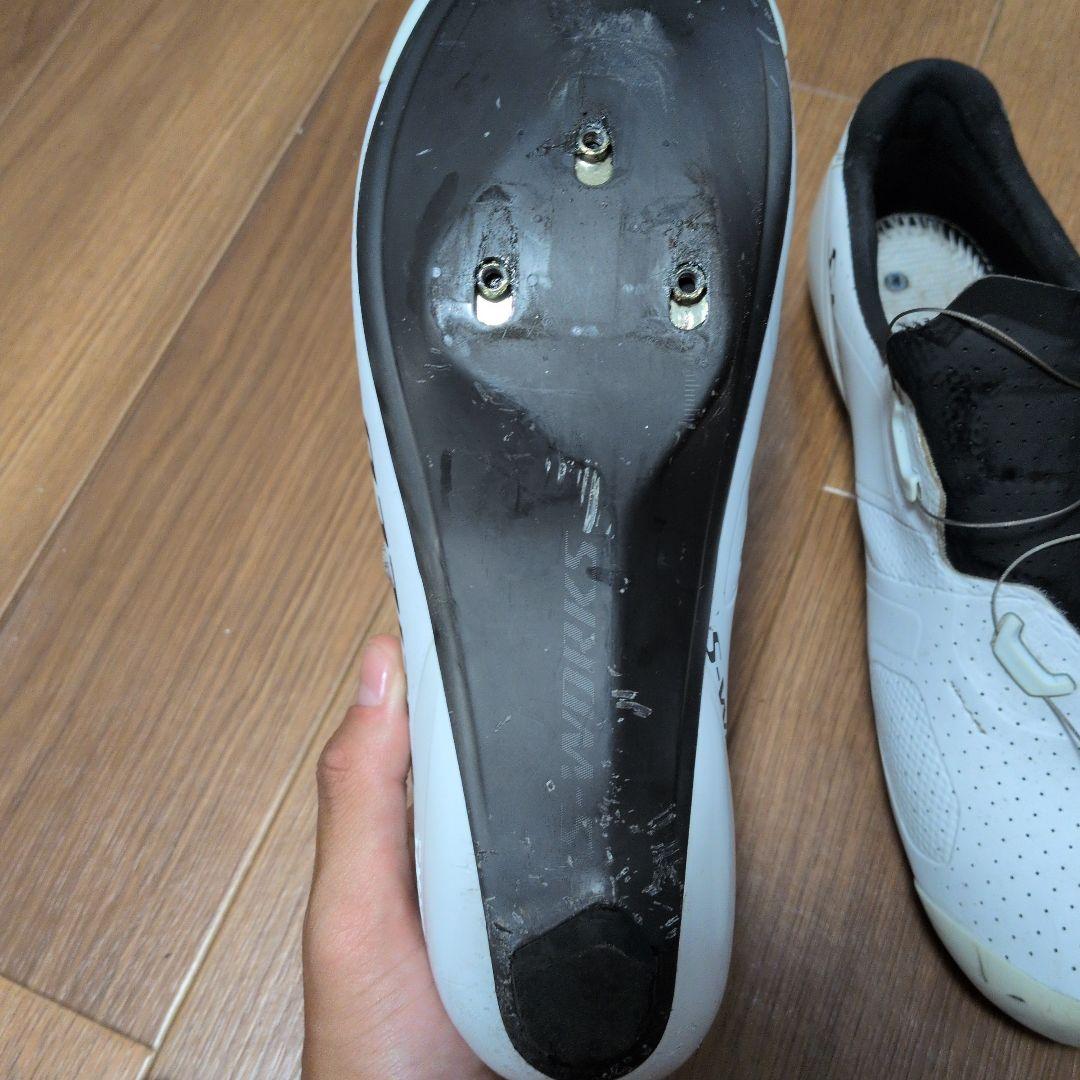 Specialized ホワイト シューズ クリンチング