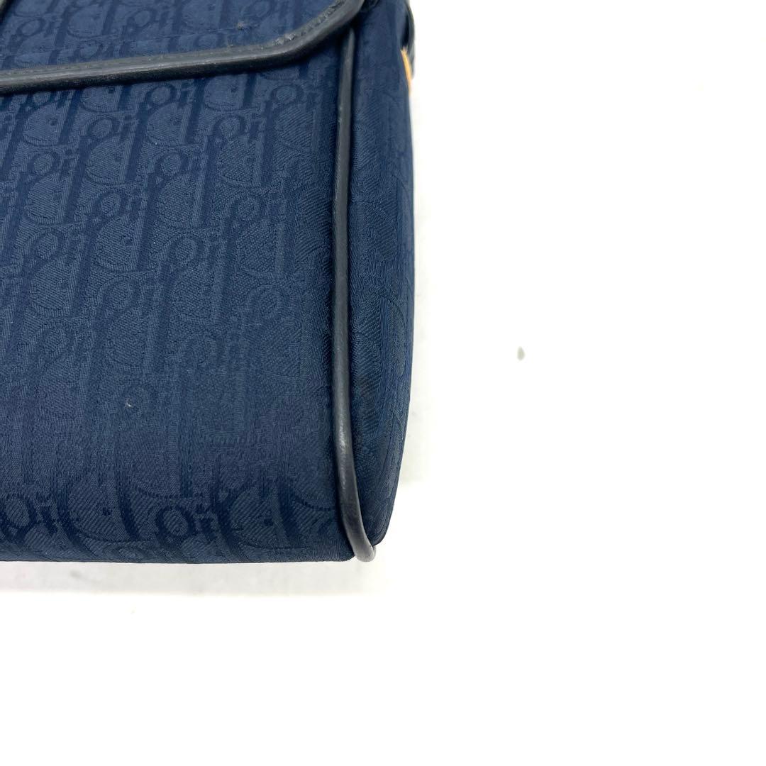 【極美品】Dior ショルダーバッグ トロッター ネイビー