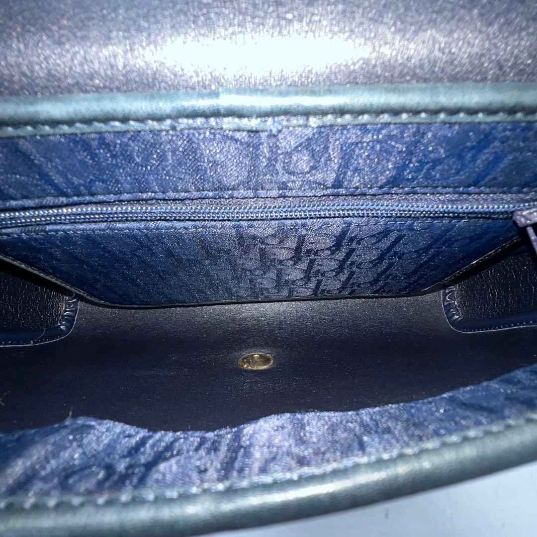 【極美品】Dior ショルダーバッグ トロッター ネイビー