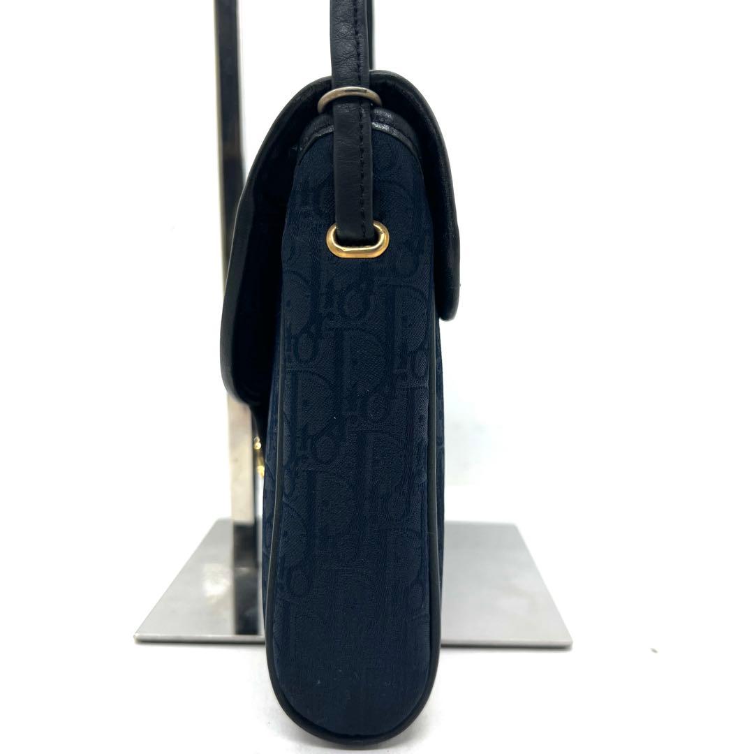 【極美品】Dior ショルダーバッグ トロッター ネイビー