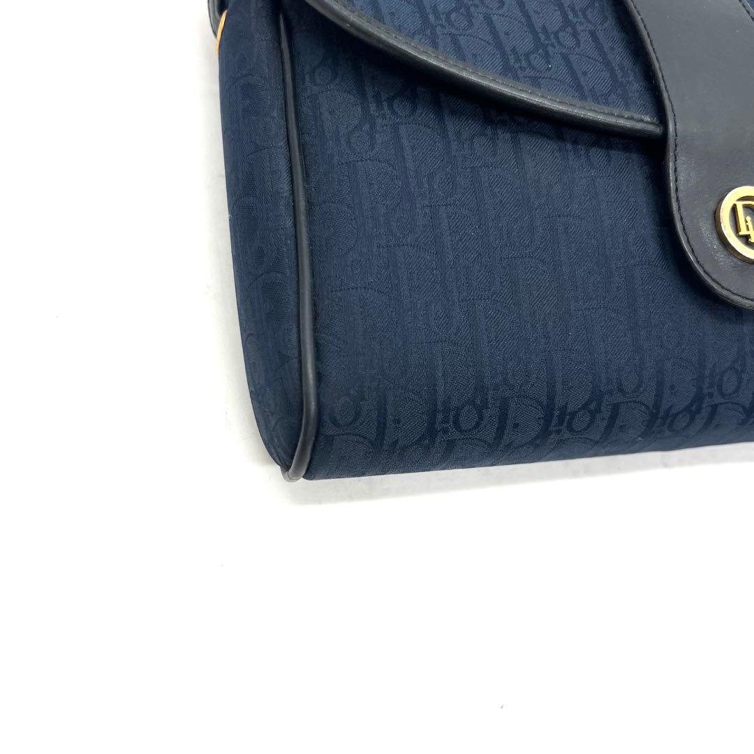 【極美品】Dior ショルダーバッグ トロッター ネイビー