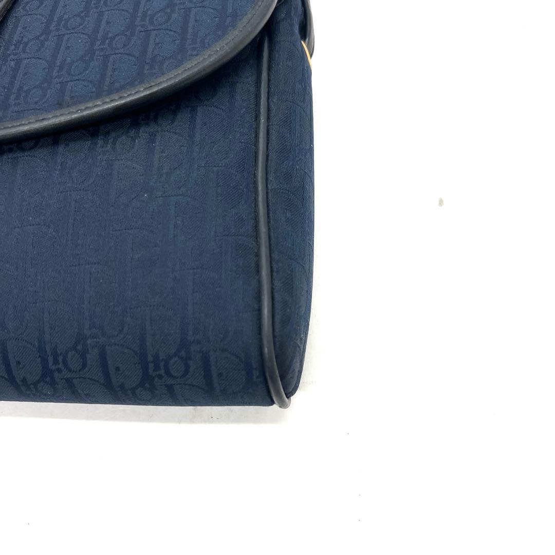 【極美品】Dior ショルダーバッグ トロッター ネイビー